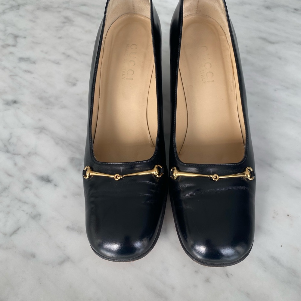 GUCCI Black Leather Pump - Picture 4 of 5